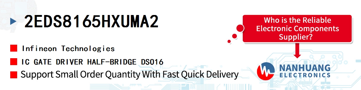 2EDS8165HXUMA2 Infineon IC GATE DRIVER HALF-BRIDGE DSO16