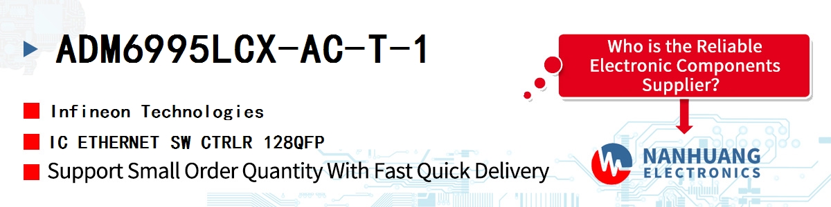 ADM6995LCX-AC-T-1 Infineon IC ETHERNET SW CTRLR 128QFP