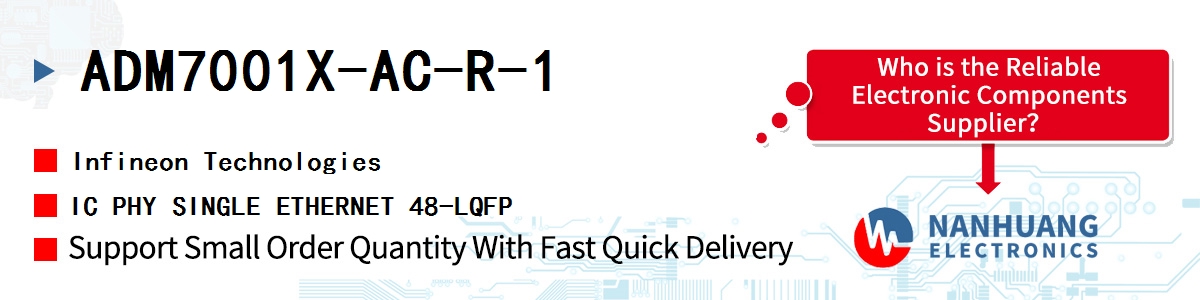 ADM7001X-AC-R-1 Infineon IC PHY SINGLE ETHERNET 48-LQFP