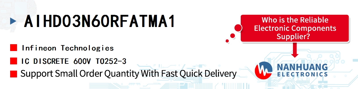 AIHD03N60RFATMA1 Infineon IC DISCRETE 600V TO252-3