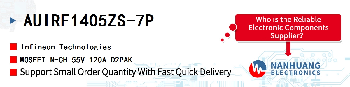 AUIRF1405ZS-7P Infineon MOSFET N-CH 55V 120A D2PAK