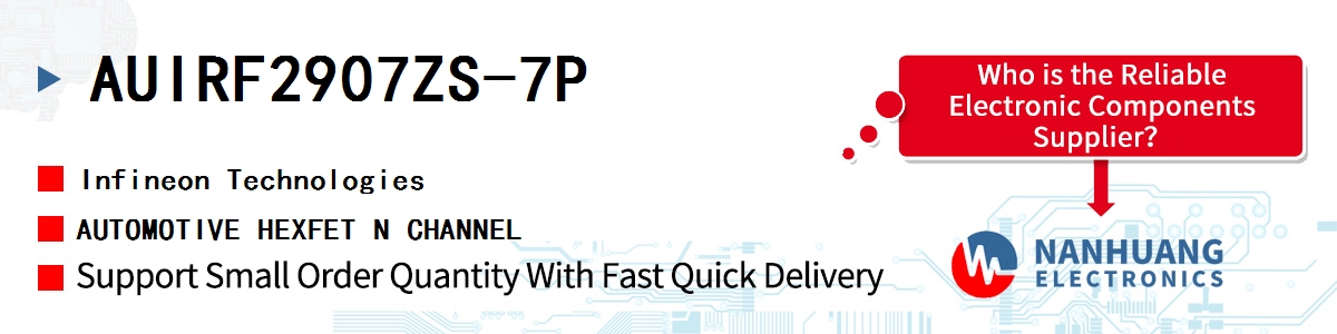 AUIRF2907ZS-7P Infineon AUTOMOTIVE HEXFET N CHANNEL