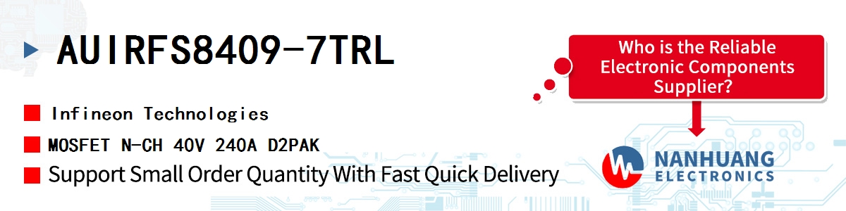 AUIRFS8409-7TRL Infineon MOSFET N-CH 40V 240A D2PAK
