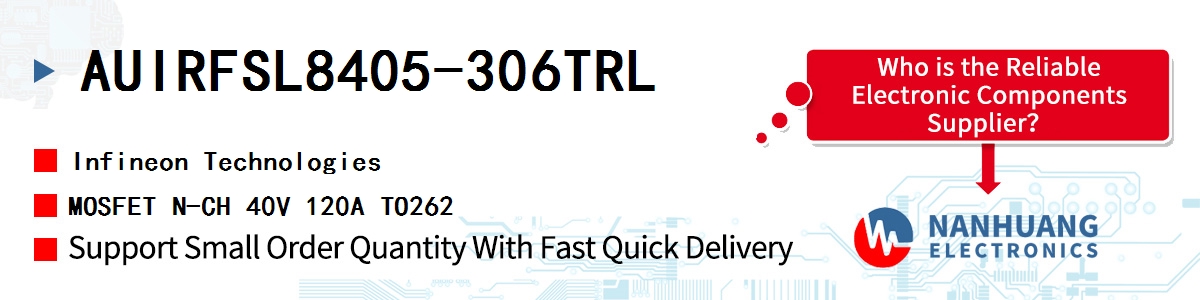 AUIRFSL8405-306TRL Infineon MOSFET N-CH 40V 120A TO262