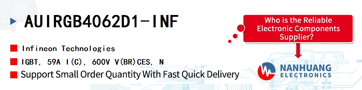 AUIRGB4062D1-INF Infineon IGBT, 59A I(C), 600V V(BR)CES, N