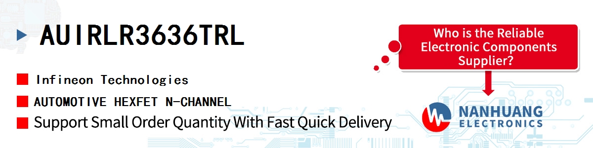 AUIRLR3636TRL Infineon AUTOMOTIVE HEXFET N-CHANNEL