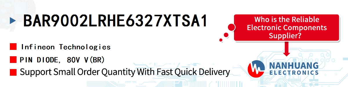 BAR9002LRHE6327XTSA1 Infineon PIN DIODE, 80V V(BR)