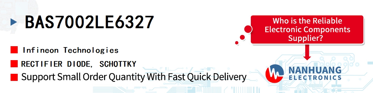 BAS7002LE6327 Infineon RECTIFIER DIODE, SCHOTTKY