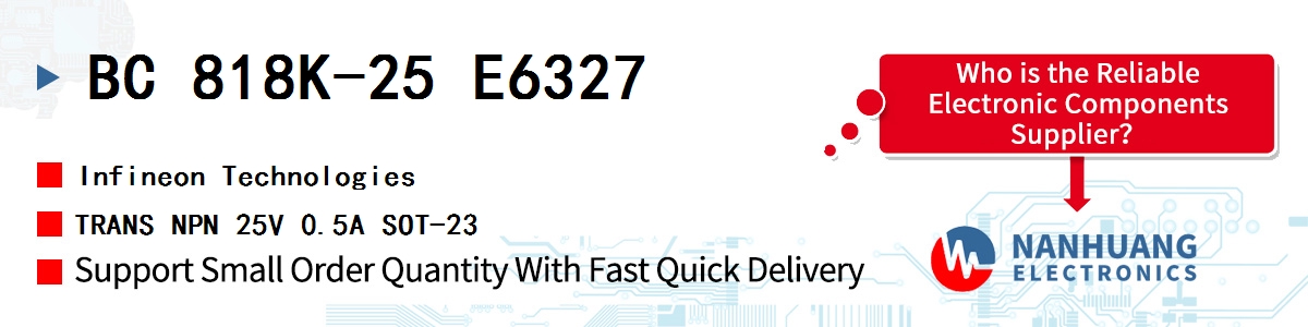 BC 818K-25 E6327 Infineon TRANS NPN 25V 0.5A SOT-23