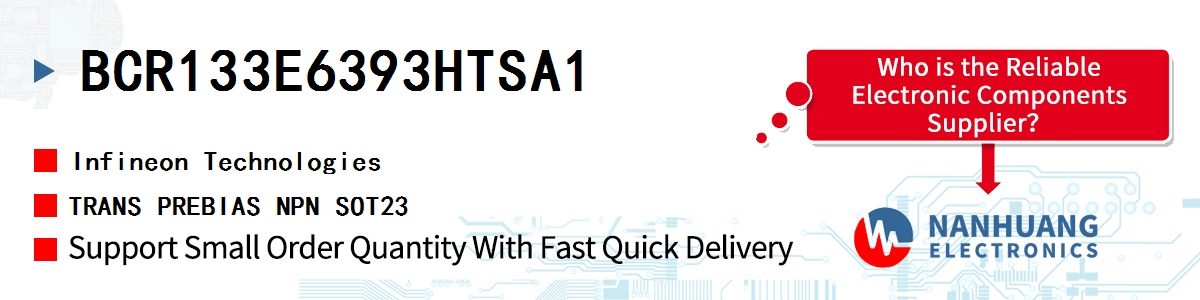 BCR133E6393HTSA1 Infineon TRANS PREBIAS NPN SOT23