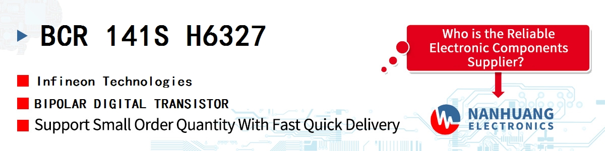 BCR 141S H6327 Infineon BIPOLAR DIGITAL TRANSISTOR