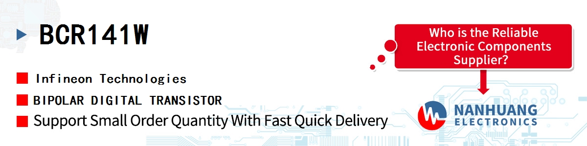 BCR141W Infineon BIPOLAR DIGITAL TRANSISTOR