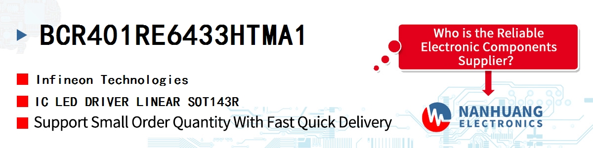 BCR401RE6433HTMA1 Infineon IC LED DRIVER LINEAR SOT143R