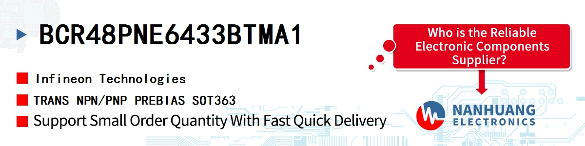 BCR48PNE6433BTMA1 Infineon TRANS NPN/PNP PREBIAS SOT363