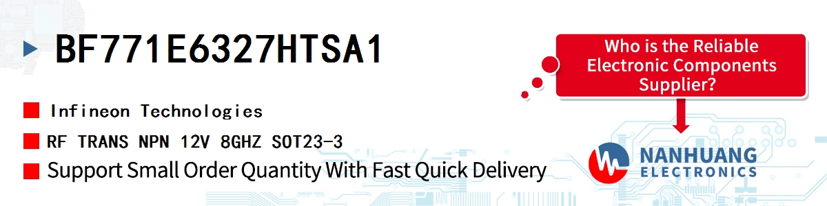 BF771E6327HTSA1 Infineon RF TRANS NPN 12V 8GHZ SOT23-3