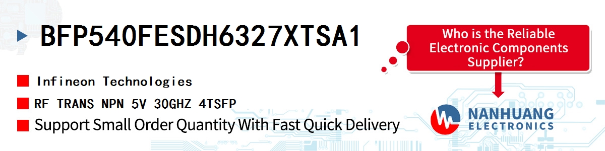 BFP540FESDH6327XTSA1 Infineon RF TRANS NPN 5V 30GHZ 4TSFP