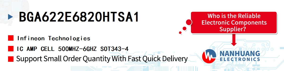 BGA622E6820HTSA1 Infineon IC AMP CELL 500MHZ-6GHZ SOT343-4