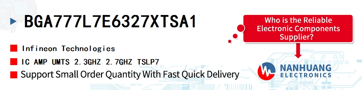 BGA777L7E6327XTSA1 Infineon IC AMP UMTS 2.3GHZ 2.7GHZ TSLP7