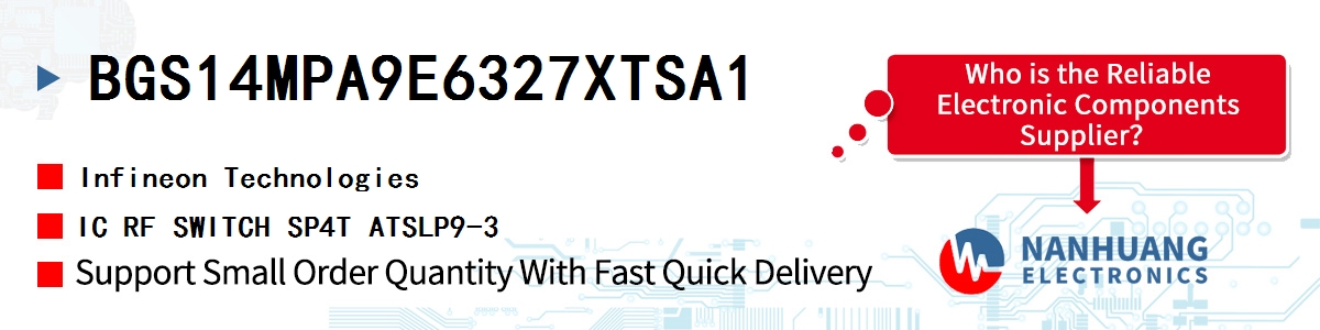 BGS14MPA9E6327XTSA1 Infineon IC RF SWITCH SP4T ATSLP9-3