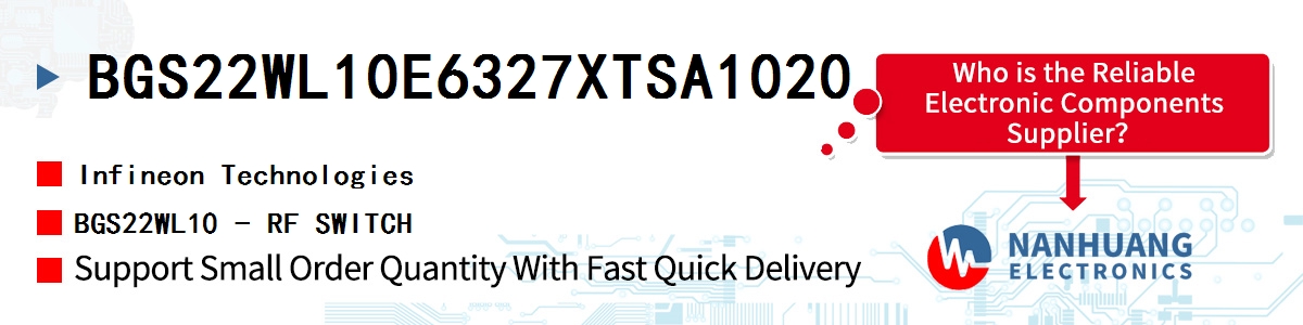 BGS22WL10E6327XTSA1020 Infineon BGS22WL10 - RF SWITCH