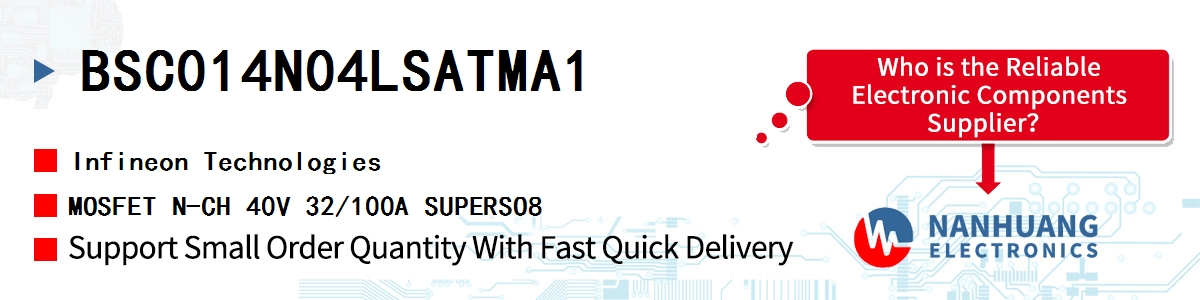 BSC014N04LSATMA1 Infineon MOSFET N-CH 40V 32/100A SUPERSO8