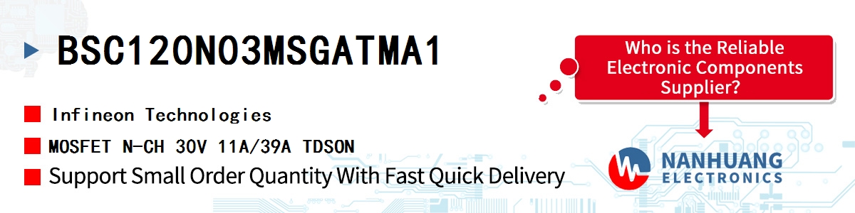 BSC120N03MSGATMA1 Infineon MOSFET N-CH 30V 11A/39A TDSON