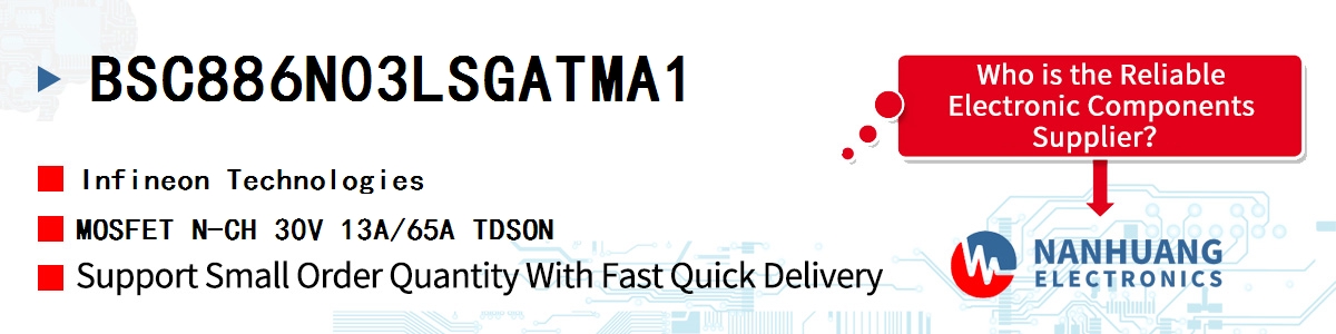 BSC886N03LSGATMA1 Infineon MOSFET N-CH 30V 13A/65A TDSON
