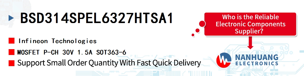 BSD314SPEL6327HTSA1 Infineon MOSFET P-CH 30V 1.5A SOT363-6