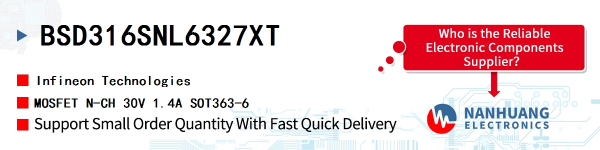 BSD316SNL6327XT Infineon MOSFET N-CH 30V 1.4A SOT363-6