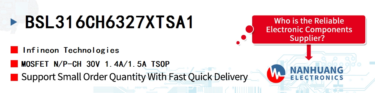 BSL316CH6327XTSA1 Infineon MOSFET N/P-CH 30V 1.4A/1.5A TSOP