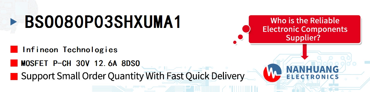 BSO080P03SHXUMA1 Infineon MOSFET P-CH 30V 12.6A 8DSO