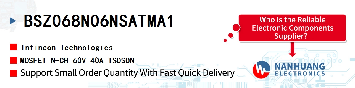BSZ068N06NSATMA1 Infineon MOSFET N-CH 60V 40A TSDSON