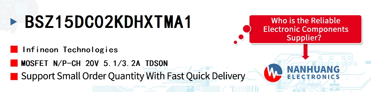 BSZ15DC02KDHXTMA1 Infineon MOSFET N/P-CH 20V 5.1/3.2A TDSON