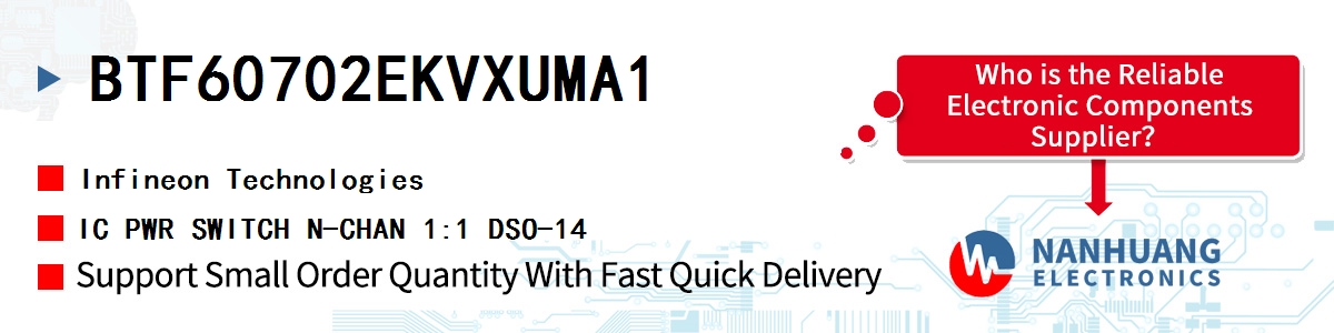 BTF60702EKVXUMA1 Infineon IC PWR SWITCH N-CHAN 1:1 DSO-14