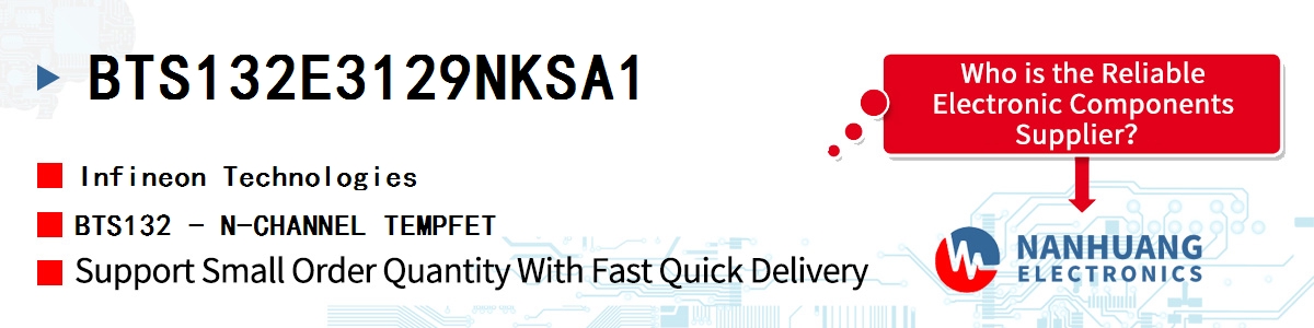 BTS132E3129NKSA1 Infineon BTS132 - N-CHANNEL TEMPFET