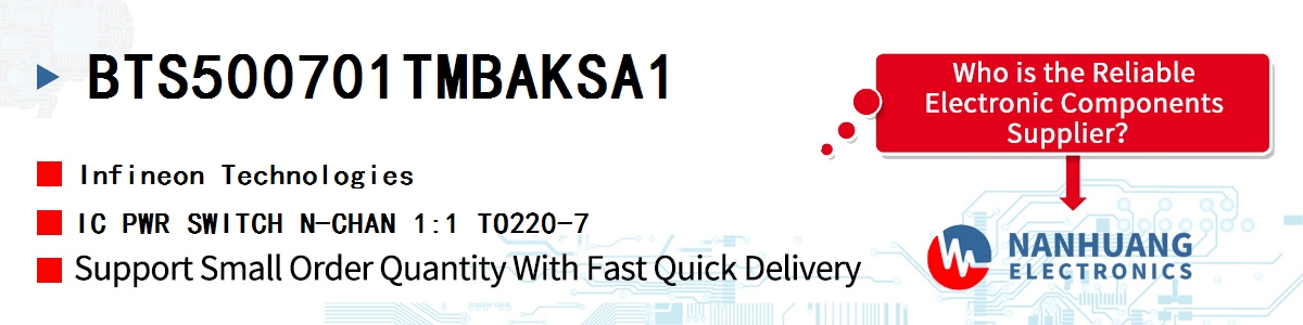 BTS500701TMBAKSA1 Infineon IC PWR SWITCH N-CHAN 1:1 TO220-7