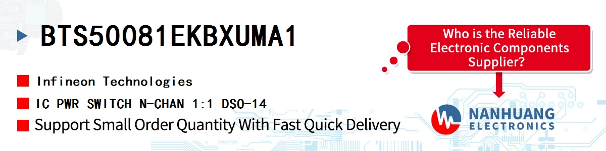 BTS50081EKBXUMA1 Infineon IC PWR SWITCH N-CHAN 1:1 DSO-14