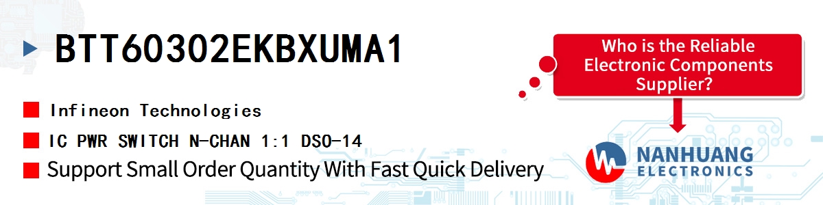 BTT60302EKBXUMA1 Infineon IC PWR SWITCH N-CHAN 1:1 DSO-14