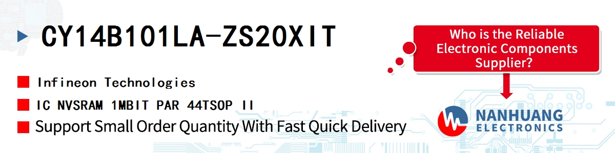 CY14B101LA-ZS20XIT Infineon IC NVSRAM 1MBIT PAR 44TSOP II