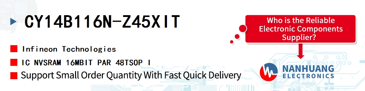 CY14B116N-Z45XIT Infineon IC NVSRAM 16MBIT PAR 48TSOP I