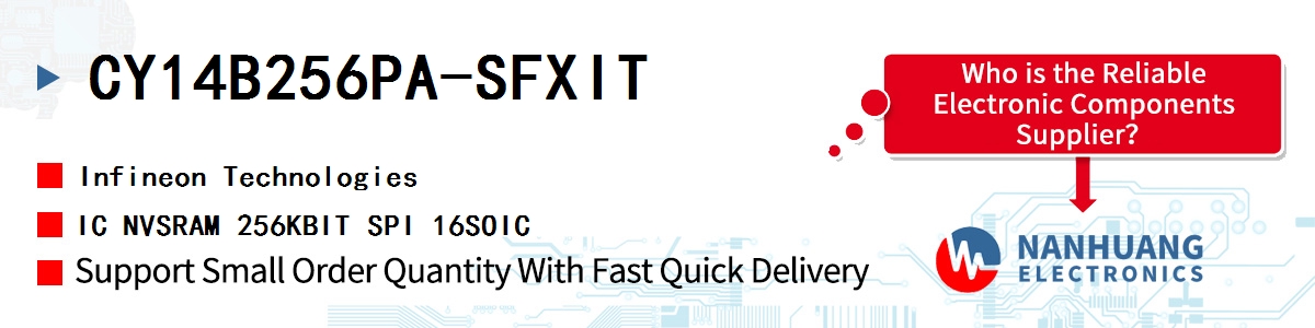 CY14B256PA-SFXIT Infineon IC NVSRAM 256KBIT SPI 16SOIC