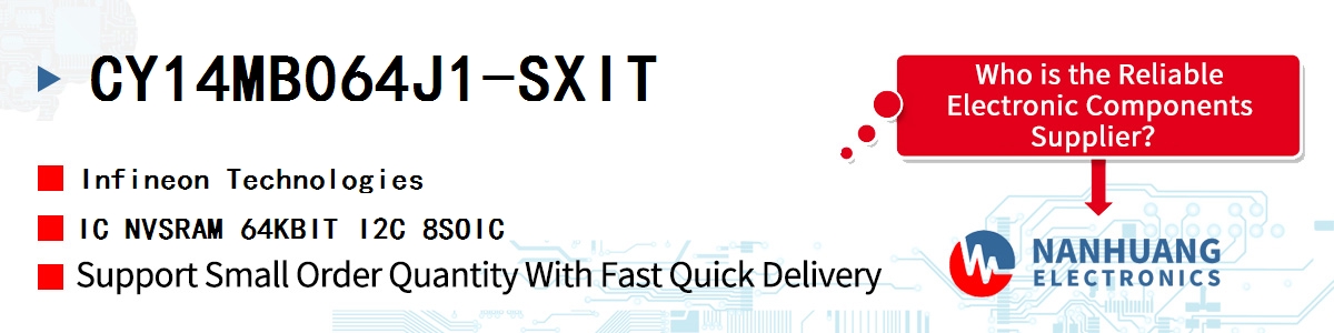 CY14MB064J1-SXIT Infineon IC NVSRAM 64KBIT I2C 8SOIC