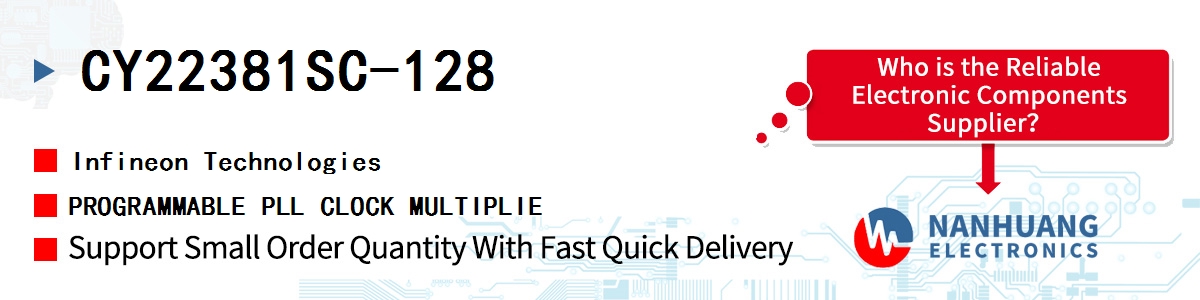 CY22381SC-128 Infineon PROGRAMMABLE PLL CLOCK MULTIPLIE