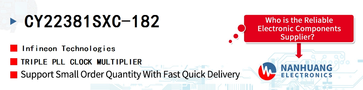 CY22381SXC-182 Infineon TRIPLE PLL CLOCK MULTIPLIER