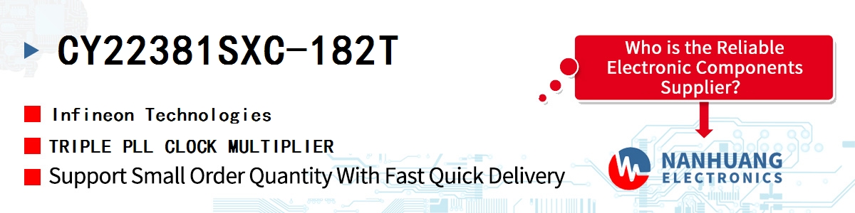 CY22381SXC-182T Infineon TRIPLE PLL CLOCK MULTIPLIER