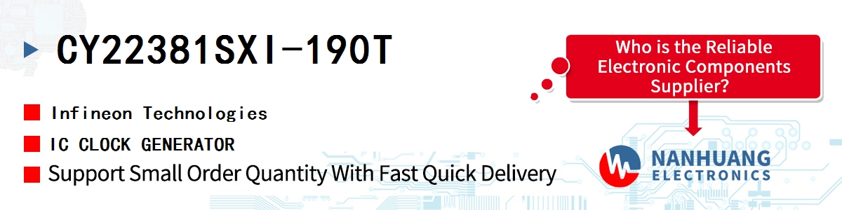 CY22381SXI-190T Infineon IC CLOCK GENERATOR