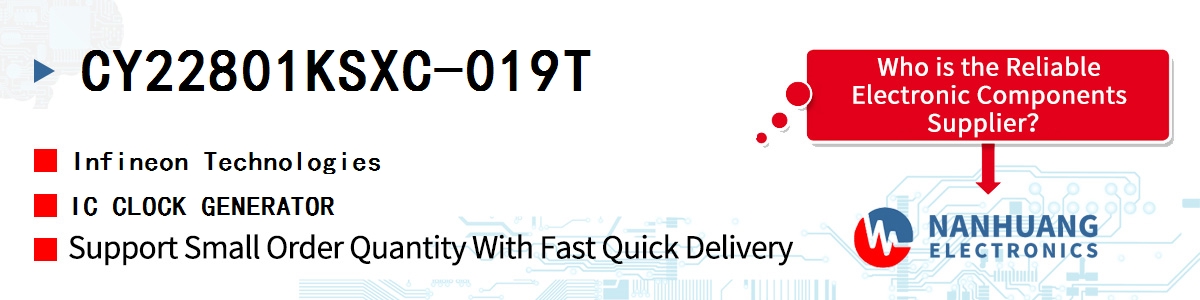 CY22801KSXC-019T Infineon IC CLOCK GENERATOR