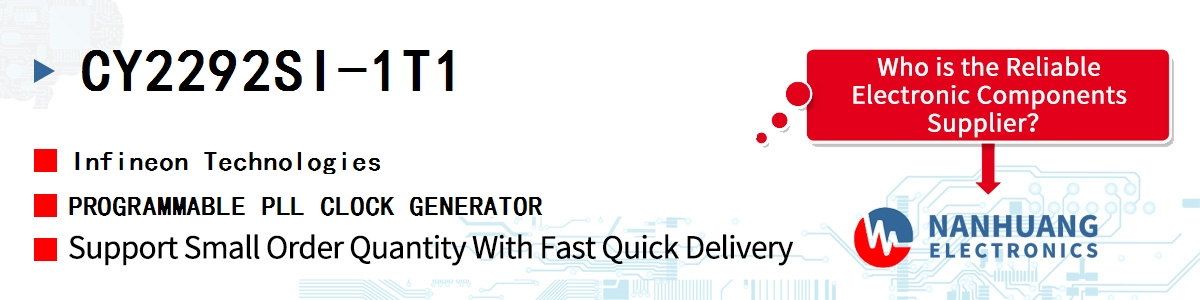 CY2292SI-1T1 Infineon PROGRAMMABLE PLL CLOCK GENERATOR