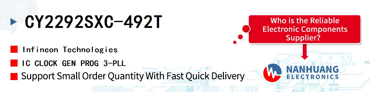 CY2292SXC-492T Infineon IC CLOCK GEN PROG 3-PLL