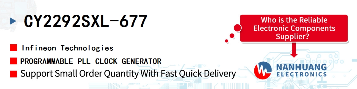 CY2292SXL-677 Infineon PROGRAMMABLE PLL CLOCK GENERATOR